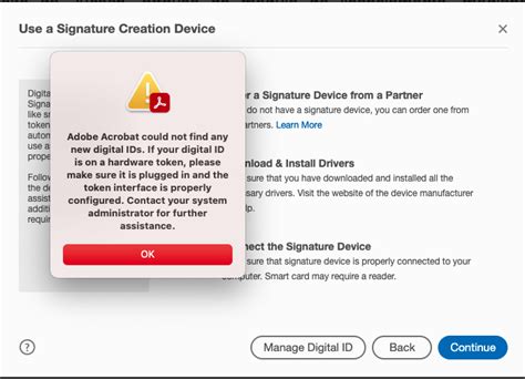 Acrobat Reader DC does not recognize my smart card 